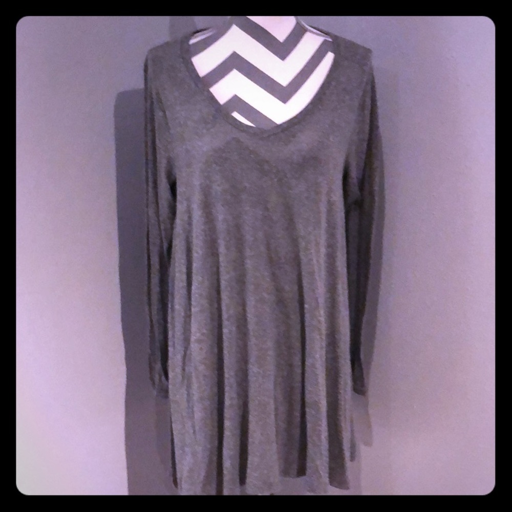 Long sleeved, jersey dress.